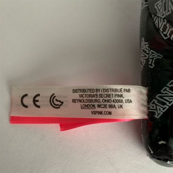 Victoria's Secret PINK Black & White Vinyl Dog Plush Limited Edition - Picture 5 of 7